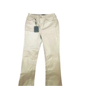Massimo Dutti laminated jeans  silver/gold NWT